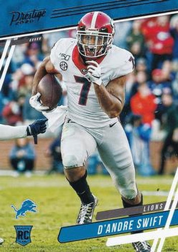 #229 D'Andre Swift - Detroit Lions - 2020 Panini Prestige Football
