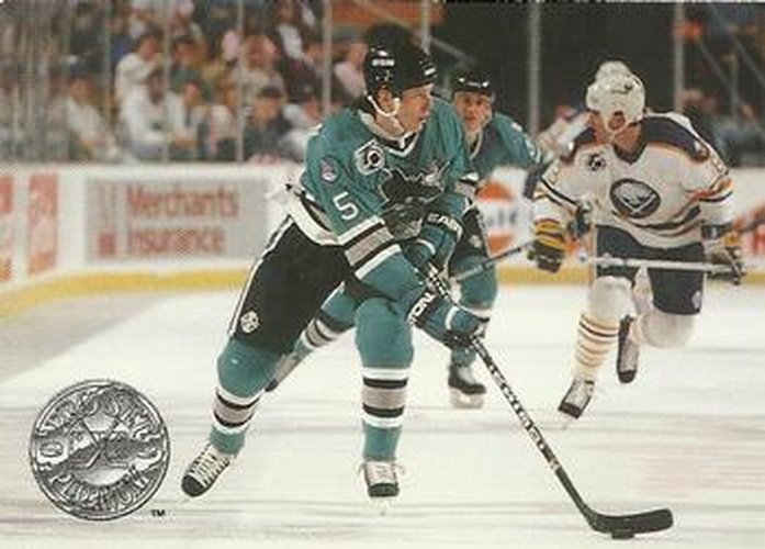 #229 Neil Wilkinson - San Jose Sharks - 1991-92 Pro Set Platinum Hockey