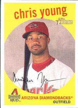 #229 Chris Young - Arizona Diamondbacks - 2008 Topps Heritage Baseball