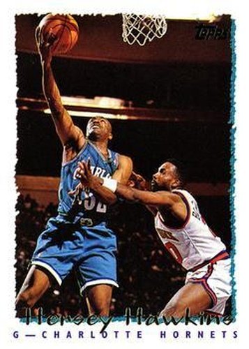 #229 Hersey Hawkins - Charlotte Hornets - 1994-95 Topps Basketball