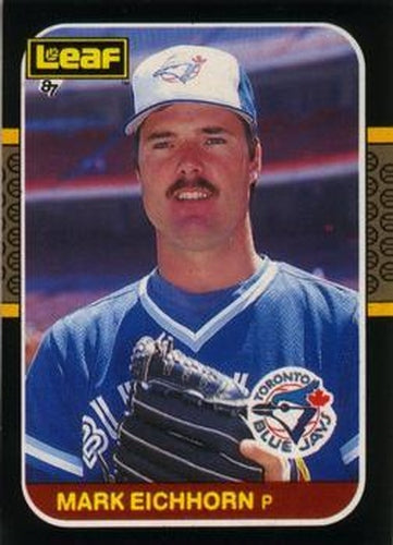 #229 Mark Eichhorn - Toronto Blue Jays - 1987 Leaf Baseball