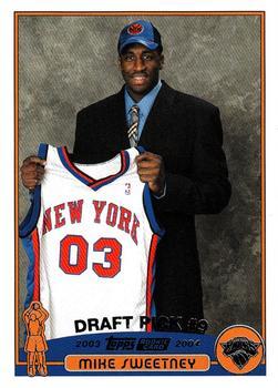 #229 Mike Sweetney - New York Knicks - 2003-04 Topps Basketball