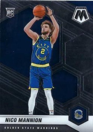 #229 Nico Mannion - Golden State Warriors - 2020-21 Panini Mosaic Basketball