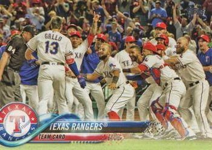 #229 Texas Rangers - Texas Rangers - 2018 Topps Baseball