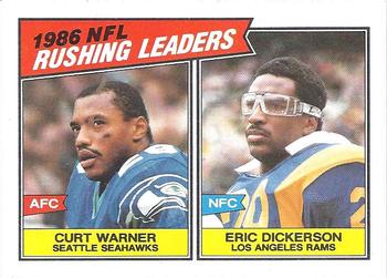 #229 Curt Warner / Eric Dickerson - Seattle Seahawks / Los Angeles Rams - 1987 Topps Football