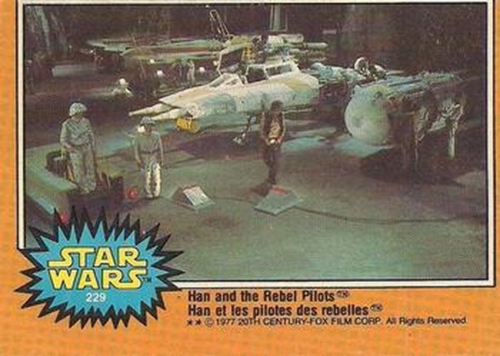 #229 Han and the Rebel Pilots - 1977 O-Pee-Chee Star Wars