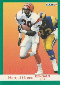 #22 Harold Green - Cincinnati Bengals - 1991 Fleer Football