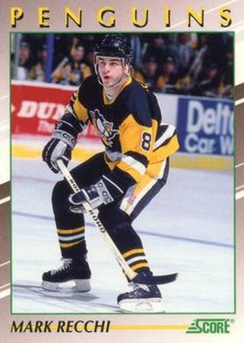 #22 Mark Recchi - Pittsburgh Penguins - 1991-92 Score Young Superstars Hockey