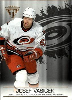 #22 Josef Vasicek - Carolina Hurricanes - 2003-04 Pacific Private Stock Titanium Hockey