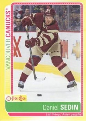 #S-DS Daniel Sedin - Vancouver Canucks - 2013-14 O-Pee-Chee Hockey - Stickers