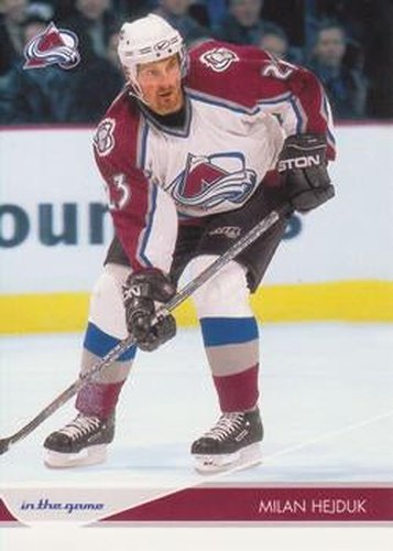 #22 Milan Hejduk - Colorado Avalanche - 2003-04 In The Game Toronto Star Hockey