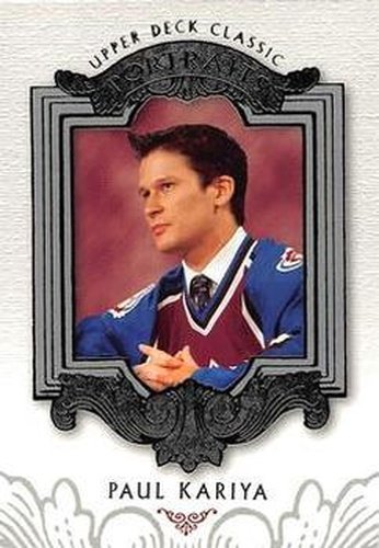 #22 Paul Kariya - Colorado Avalanche - 2003-04 Upper Deck Classic Portraits Hockey