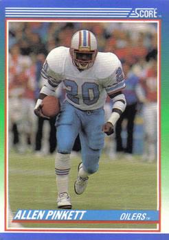 #22 Allen Pinkett - Houston Oilers - 1990 Score Football