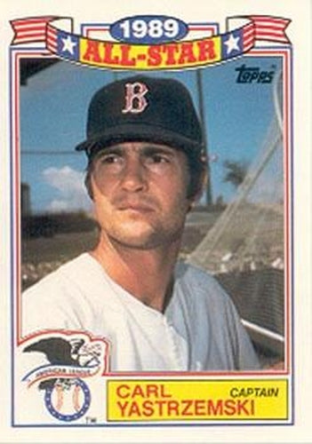 #22 Carl Yastrzemski - Boston Red Sox - 1990 Topps Baseball - Glossy All-Stars