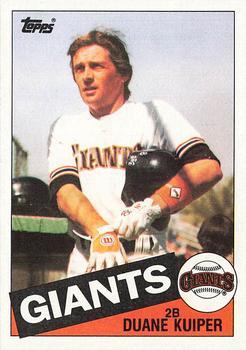#22 Duane Kuiper - San Francisco Giants - 1985 Topps Baseball
