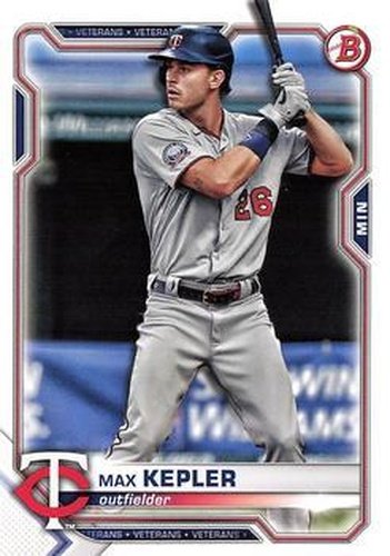 #22 Max Kepler - Minnesota Twins - 2021 Bowman Baseball