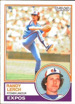 #22 Randy Lerch - Montreal Expos - 1983 O-Pee-Chee Baseball