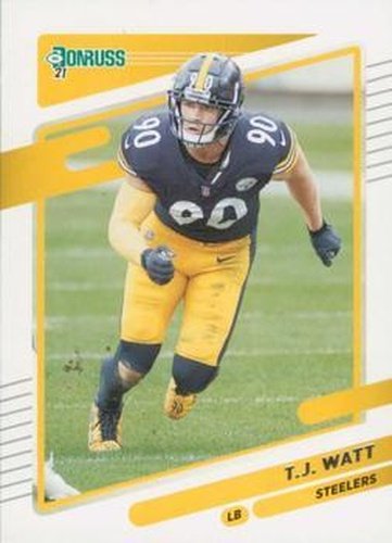 #22 T.J. Watt - Pittsburgh Steelers - 2021 Donruss Football