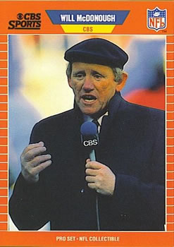 #22 Will McDonough - 1989 Pro Set Football - Announcers