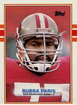 #22 Bubba Paris - San Francisco 49ers - 1989 Topps Football