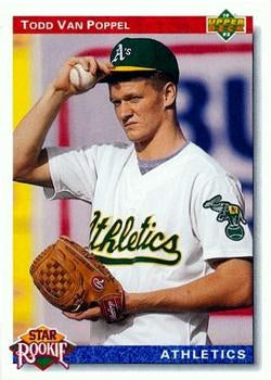 #22 Todd Van Poppel - Oakland Athletics - 1992 Upper Deck Baseball
