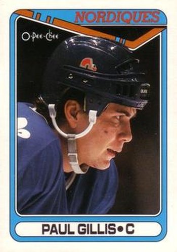 #22 Paul Gillis - Quebec Nordiques - 1990-91 O-Pee-Chee Hockey