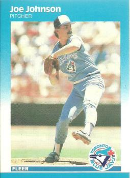 #230 Joe Johnson - Toronto Blue Jays - 1987 Fleer Baseball