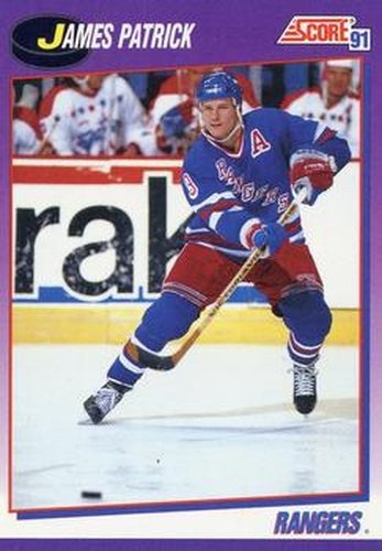 #230 James Patrick - New York Rangers - 1991-92 Score American Hockey
