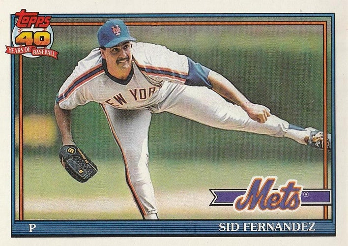 #230 Sid Fernandez - New York Mets - 1991 O-Pee-Chee Baseball