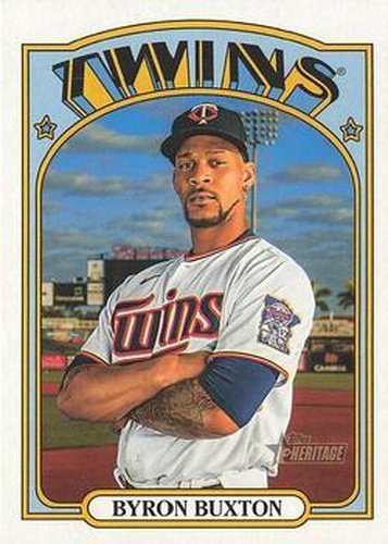 #230 Byron Buxton - Minnesota Twins - 2021 Topps Heritage Baseball