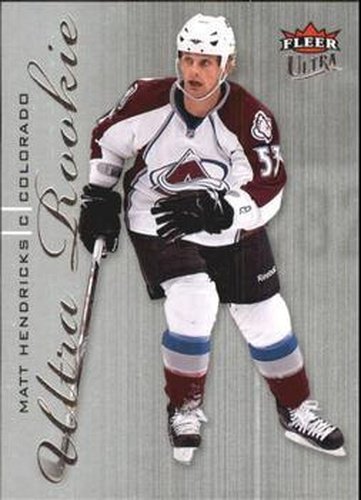 #230 Matt Hendricks - Colorado Avalanche - 2009-10 Ultra Hockey