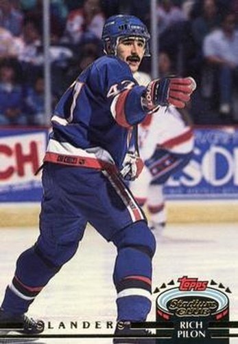 #230 Rich Pilon - New York Islanders - 1992-93 Stadium Club Hockey