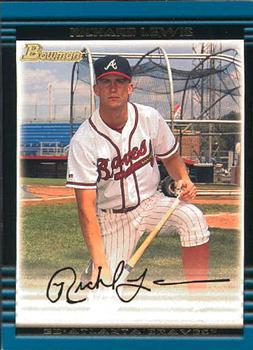 #230 Richard Lewis - Atlanta Braves - 2002 Bowman Baseball