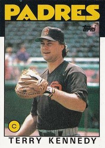 #230 Terry Kennedy - San Diego Padres - 1986 Topps Baseball