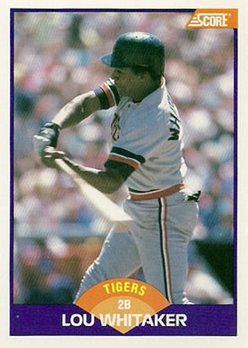 #230 Lou Whitaker - Detroit Tigers - 1989 Score Baseball