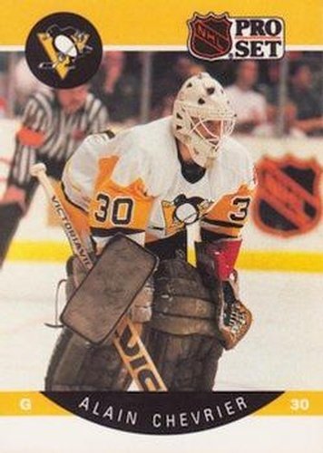 #230 Alain Chevrier - Pittsburgh Penguins - 1990-91 Pro Set Hockey