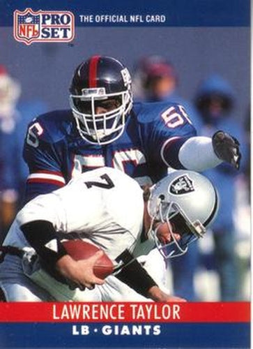 #231 Lawrence Taylor - New York Giants - 1990 Pro Set Football