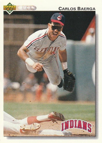 #231 Carlos Baerga - Cleveland Indians - 1992 Upper Deck Baseball