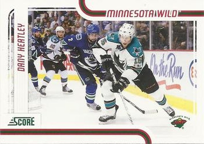 #231 Dany Heatley - Minnesota Wild - 2011-12 Score Hockey