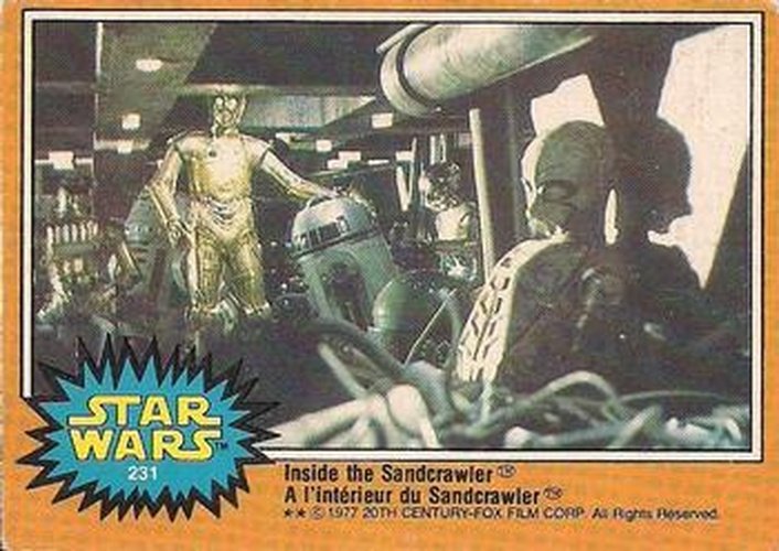 #231 Inside the Sandcrawler - 1977 O-Pee-Chee Star Wars