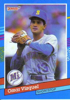 #231 Omar Vizquel - Seattle Mariners - 1991 Donruss Baseball
