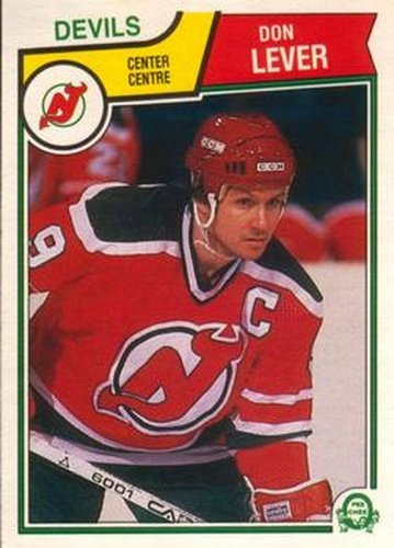 #231 Don Lever - New Jersey Devils - 1983-84 O-Pee-Chee Hockey