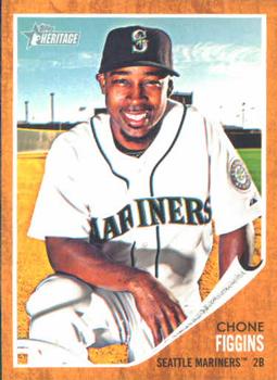 #231 Chone Figgins - Seattle Mariners - 2011 Topps Heritage Baseball
