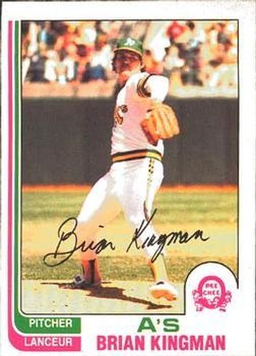 #231 Brian Kingman - Oakland Athletics - 1982 O-Pee-Chee Baseball