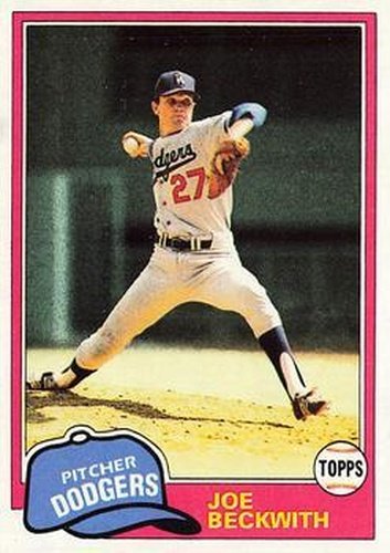 #231 Joe Beckwith - Los Angeles Dodgers - 1981 Topps Baseball