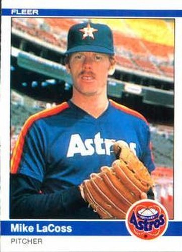 #231 Mike LaCoss - Houston Astros - 1984 Fleer Baseball