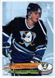 #231 Oleg Tverdovsky - Anaheim Mighty Ducks - 1995-96 Panini Hockey Stickers