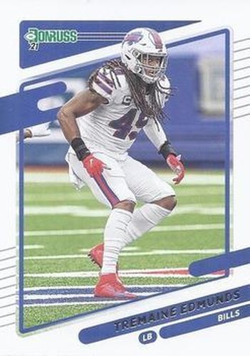 #231 Tremaine Edmunds - Buffalo Bills - 2021 Donruss Football