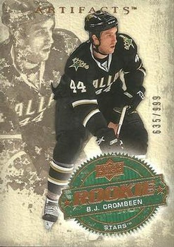 #231 B.J. Crombeen - Dallas Stars - 2008-09 Upper Deck Artifacts Hockey