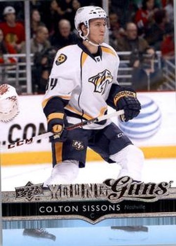 #231 Colton Sissons - Nashville Predators - 2014-15 Upper Deck Hockey